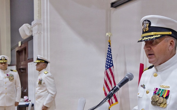 Capt. Joshua A. Miller Relieves Capt. Torrin W. Velazquez as USNMRTC Yokosuka Commanding Officer
