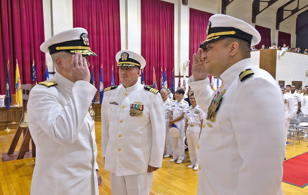 Capt. Joshua A. Miller Relieves Capt. Torrin W. Velazquez as USNMRTC Yokosuka Commanding Officer