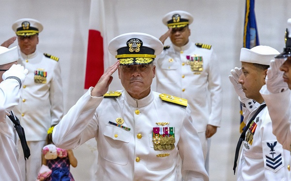 Capt. Joshua A. Miller Relieves Capt. Torrin W. Velazquez as USNMRTC Yokosuka Commanding Officer