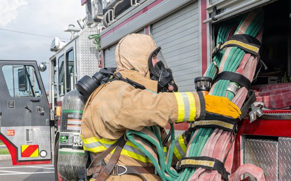 Bev. Sent 26-4: Wolf Pack Security Forces &amp; Fire Department respond to simulated base fire