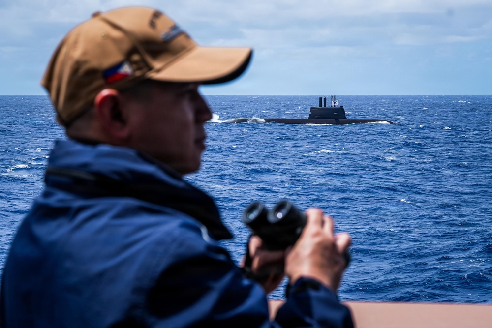Philippine Navy ship BRP Miguel Malvar joins RIMPAC 2026 group sail