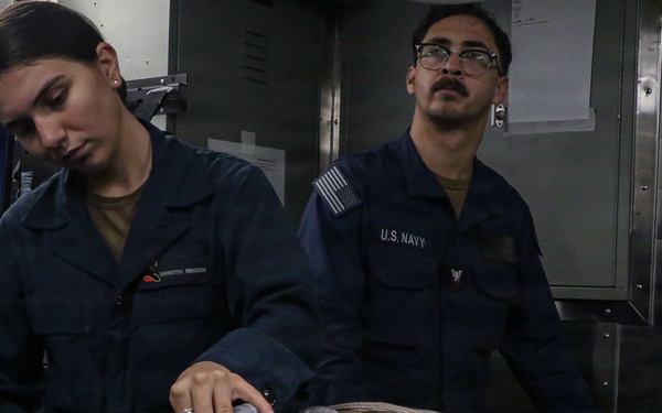 Frank E. Petersen Jr. Sailors Conduct a Medical Training