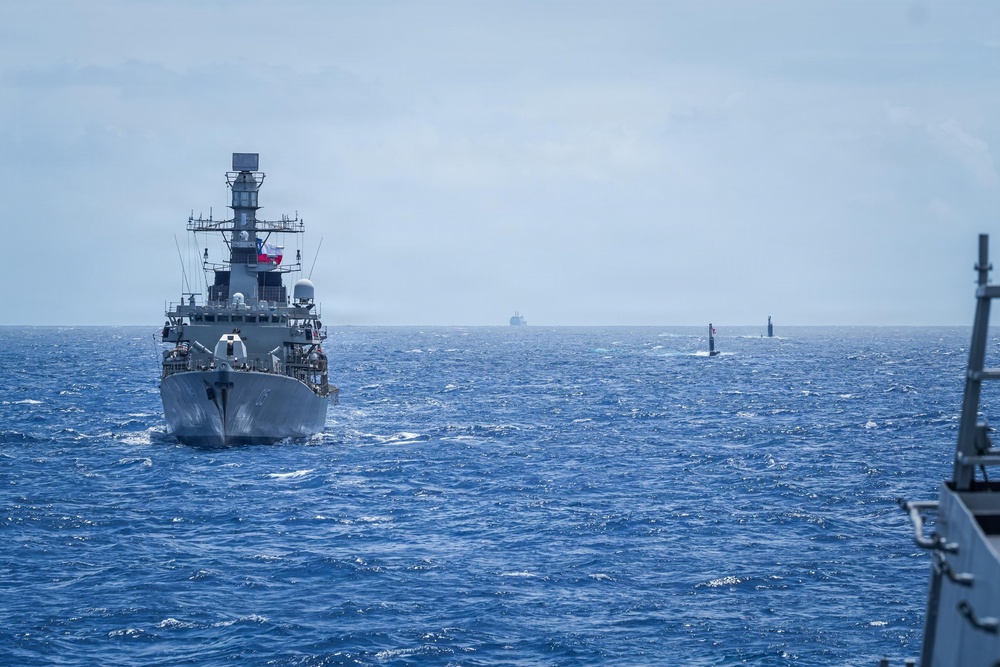 Philippine Navy ship BRP Miguel Malvar joins RIMPAC 2026 group sail
