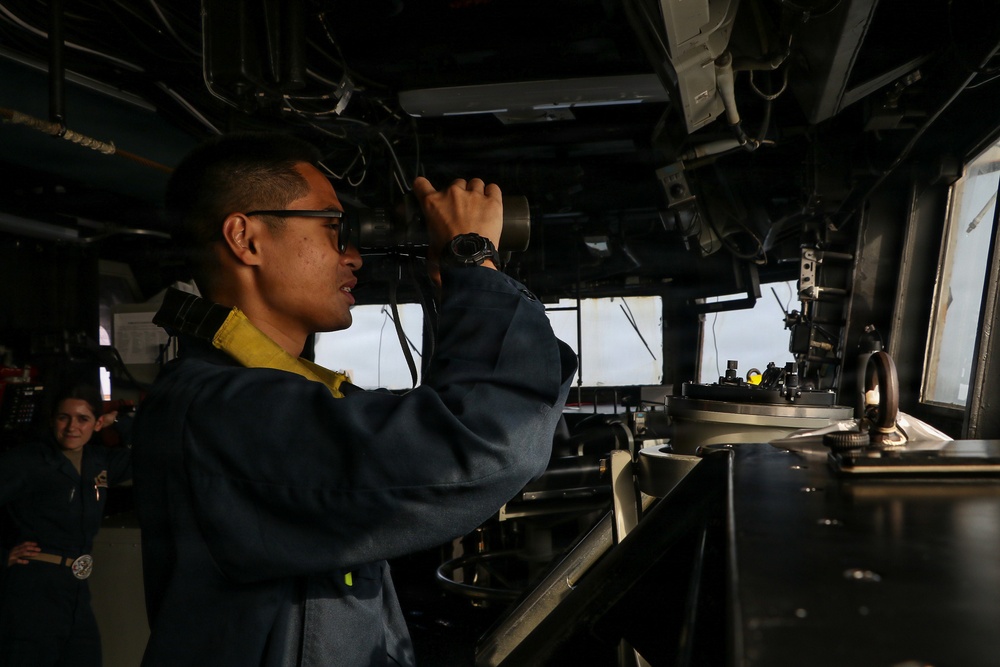 Frank E. Petersen Jr. Sailor Stands Watch