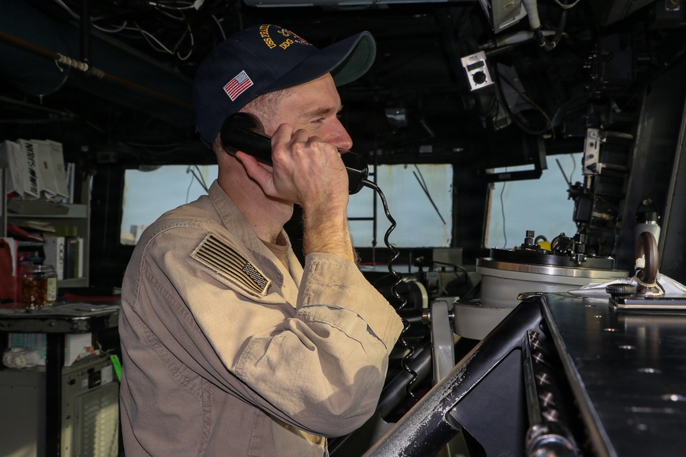 Frank E. Petersen Jr. Sailor Stands Watch