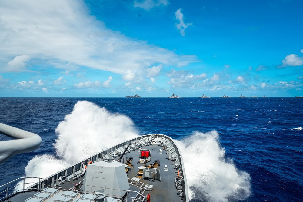 Philippine Navy ship BRP Miguel Malvar joins RIMPAC group sail