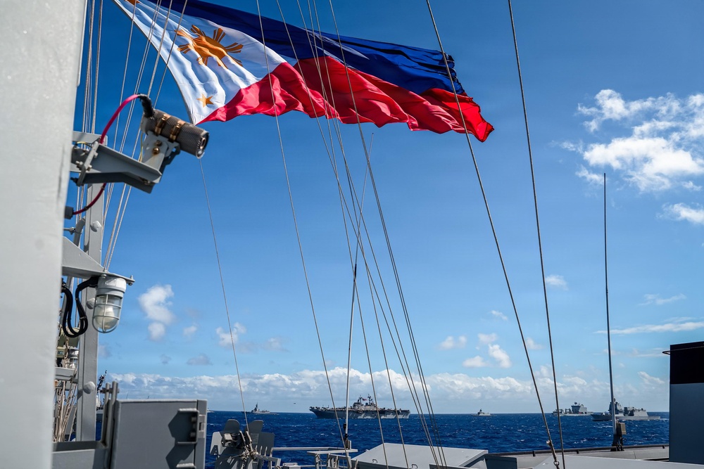 Philippine Navy ship BRP Miguel Malvar joins RIMPAC 2026 group sail