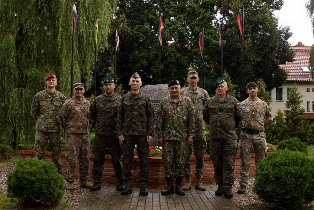Romanian Lt. Gen. Dragoş-Dumitru Iacob visits NATO FLF Battle Group–Poland at Bemowo Piskie