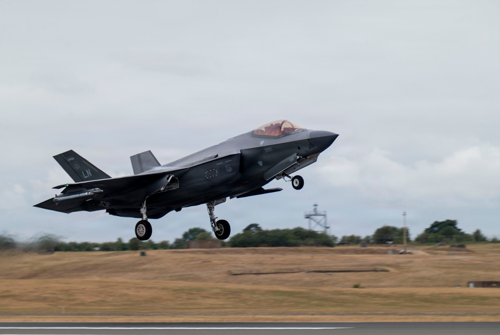 48 Fighter Wing F-35As conduct live-fire operations during Combat Archer-UK 26