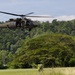 U.S. Army and Malaysian troops coordinate a simulated air-to-ground assault