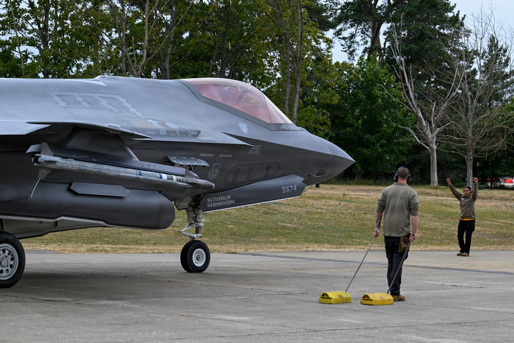 48 Fighter Wing F-35As conduct live-fire operations during Combat Archer-UK 26