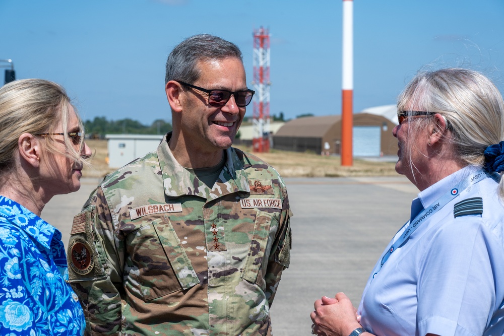CSAF and CMSAF visit RAF Fairford
