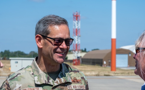 CSAF and CMSAF visit RAF Fairford