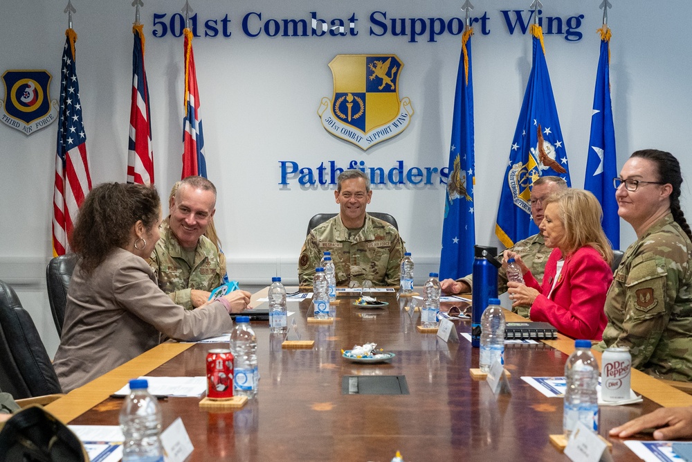 CSAF and CMSAF visit RAF Fairford