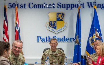 CSAF and CMSAF visit RAF Fairford