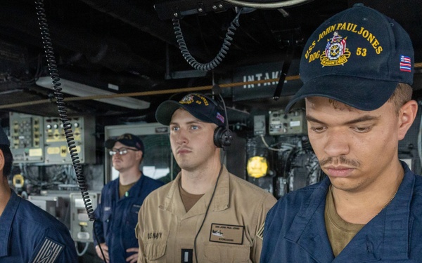 USS John Paul Jones (DDG 53) conducts routine operations while deployed