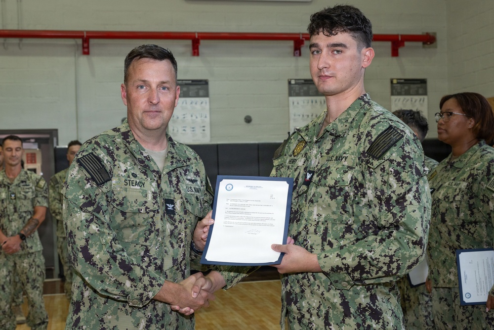 NSA Souda Bay July Awards at Quarters