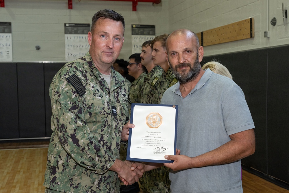 NSA Souda Bay July Awards at Quarters