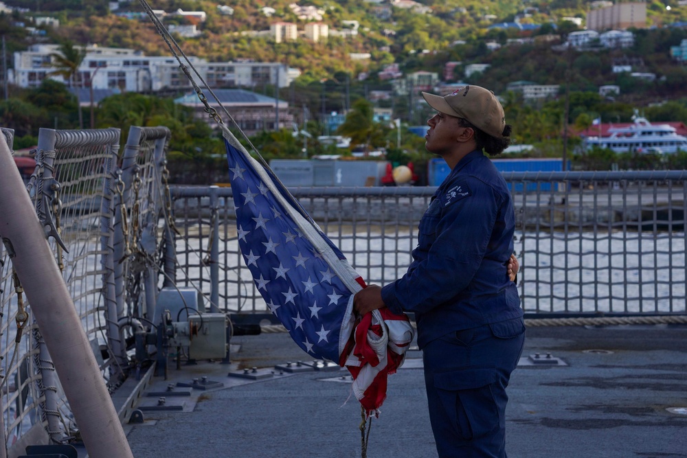 USS Cooperstown Conducts In-port Operations at St. Thomas, U.S. Virgin Islands.