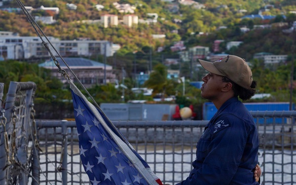 USS Cooperstown Conducts In-port Operations at St. Thomas, U.S. Virgin Islands.