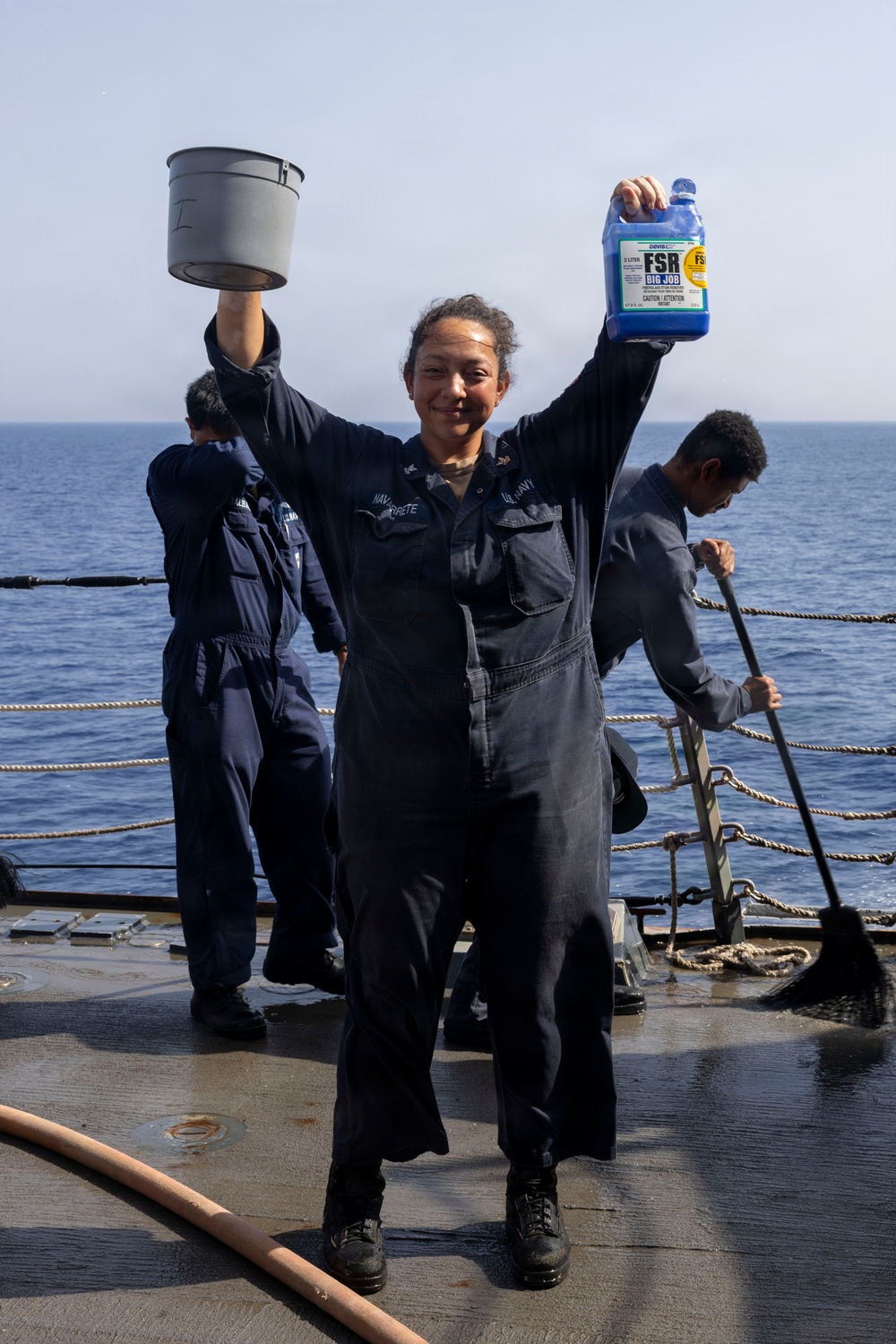 DDG 117 Gives The Ship A Bath