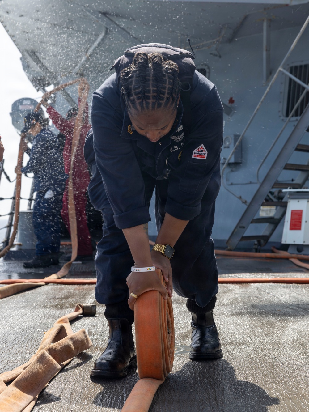 DDG 117 Gives The Ship A Bath