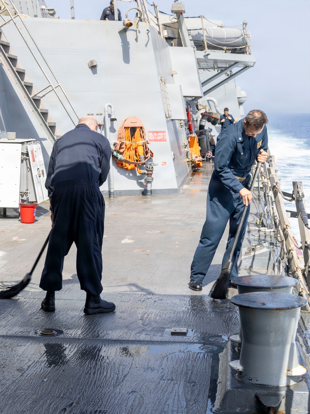DDG 117 Gives The Ship A Bath
