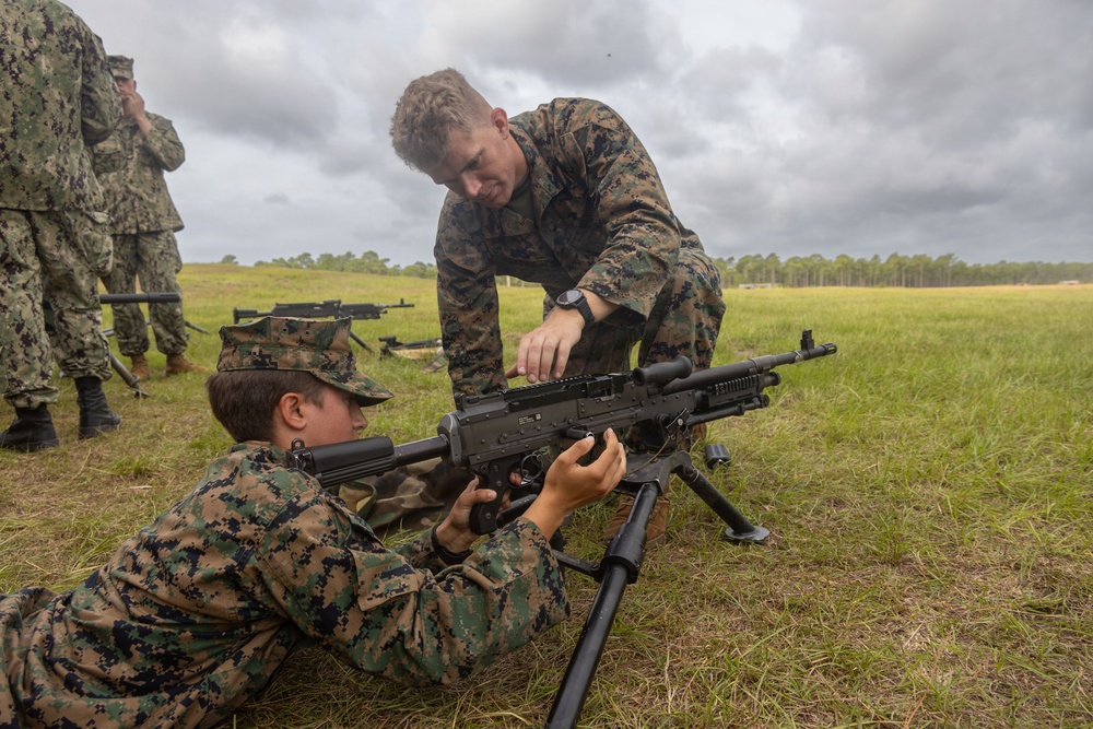 Naval ROTC Midshipmen Develop Field-Craft Fundamentals with 2nd Marine Division