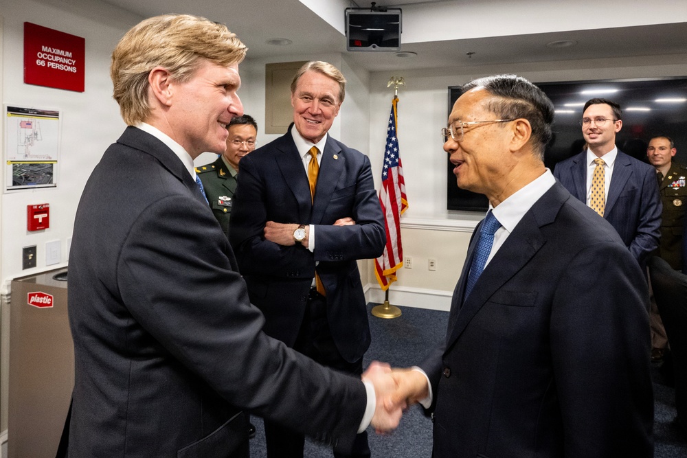 USW (P) hosts Chinese Executive Vice Foreign Minister Ma Zhaoxu and delegation, and U.S. Ambassador to China David Perdue