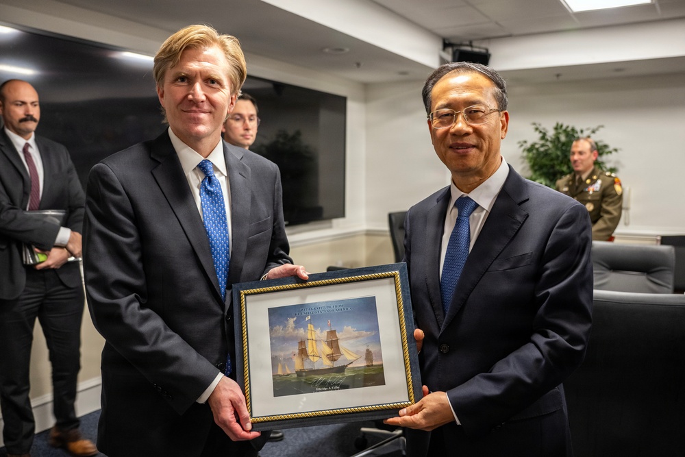 USW (P) hosts Chinese Executive Vice Foreign Minister Ma Zhaoxu and delegation, and U.S. Ambassador to China David Perdue