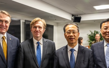 USW (P) hosts Chinese Executive Vice Foreign Minister Ma Zhaoxu and delegation, and U.S. Ambassador to China David Perdue