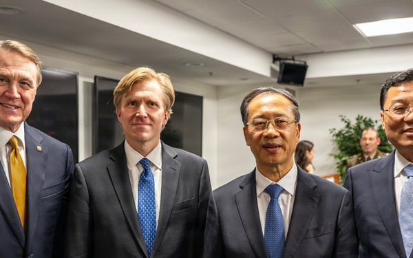 USW (P) hosts Chinese Executive Vice Foreign Minister Ma Zhaoxu and delegation, and U.S. Ambassador to China David Perdue