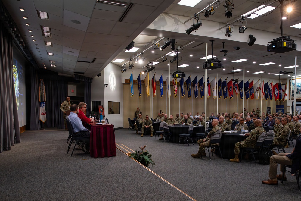 CNGB, Arkansas TAG and Guatemalan Minister of Defense observe Cyber Shield training.