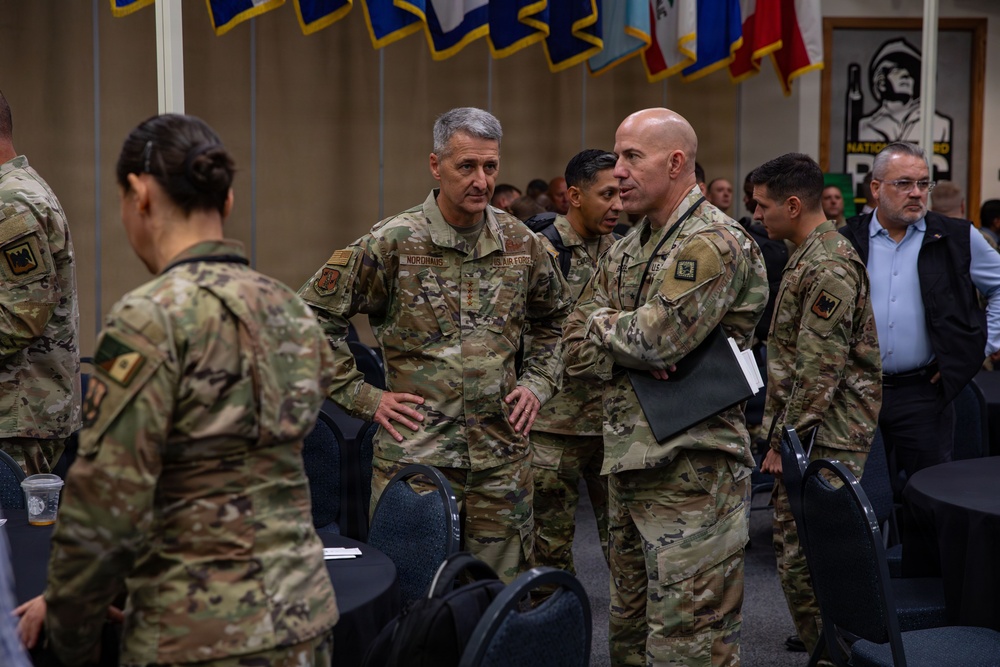 CNGB, Arkansas TAG and Guatemalan Minister of Defense observe Cyber Shield training.
