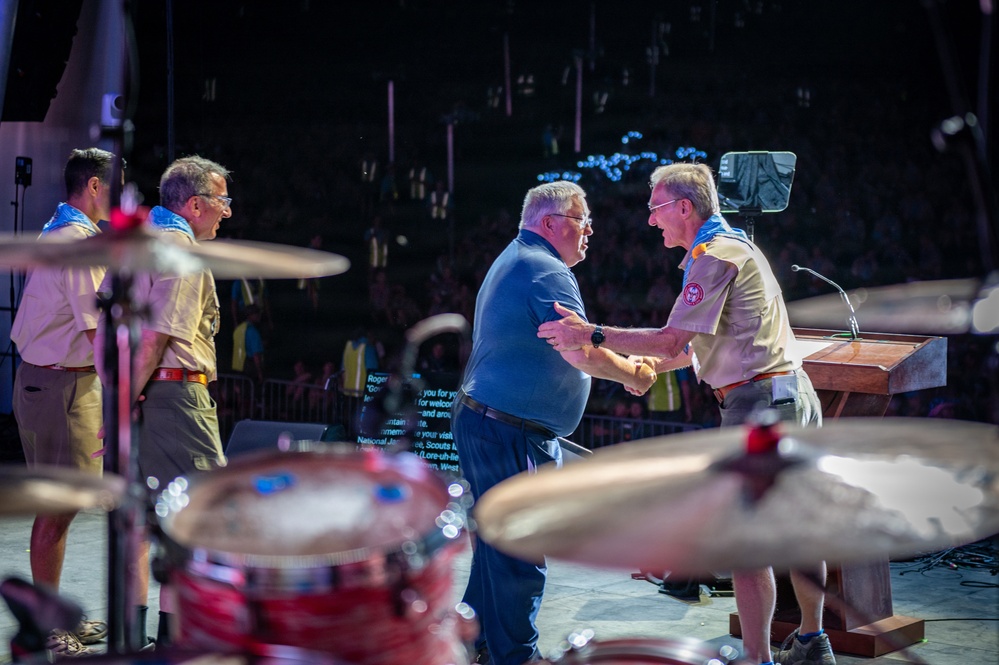 West Virginia Gov. Patrick Morrisey visits National Scout Jamboree