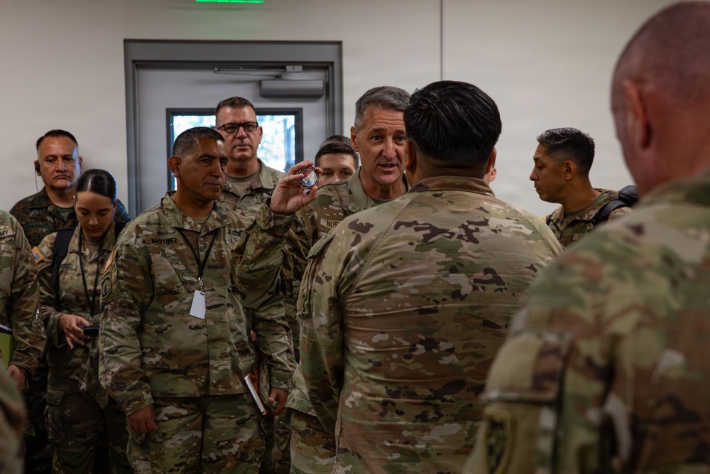 CNGB, Arkansas TAG and Guatemalan Minister of Defense observe Cyber Shield training.