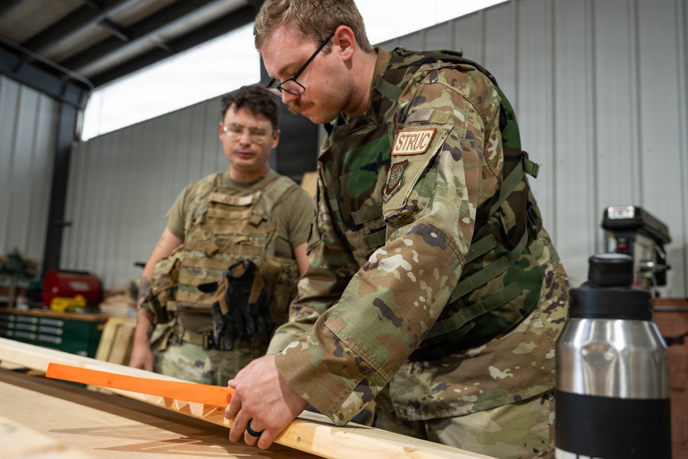 436th CES Structures Airmen perfect the build