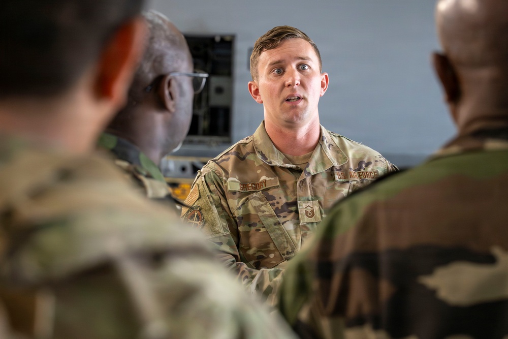 State Partnership Program Delegates Tour 130th Maintenance Group