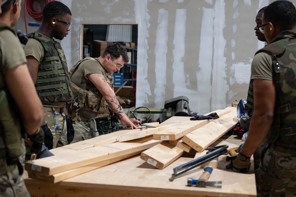 436th CES Structures Airmen perfect the build