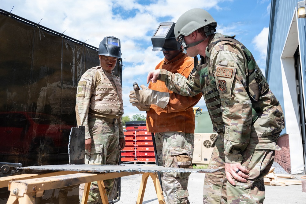 436th CES Structures Airmen perfect the build
