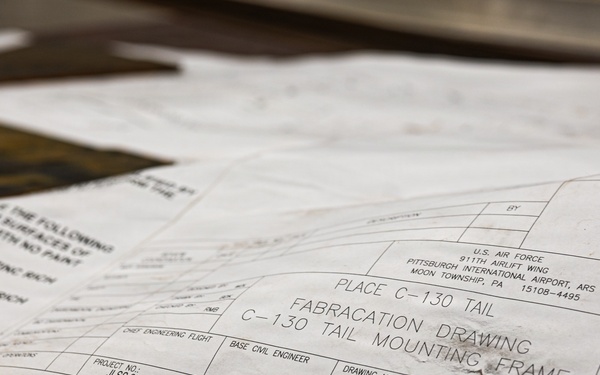 911 AW prepares C-130 tail mounting