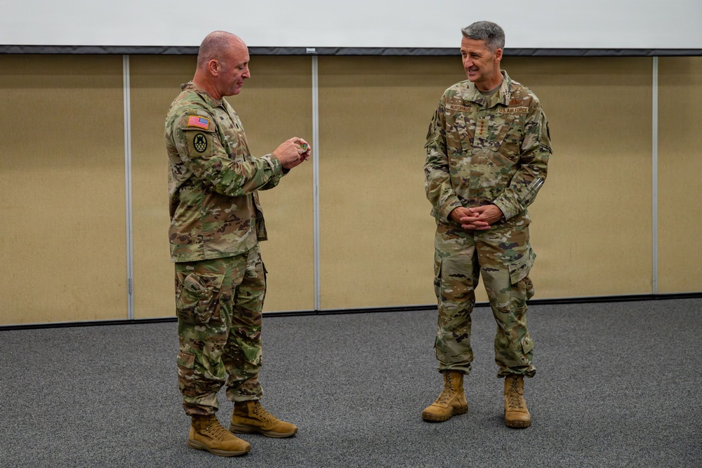 CNGB, Arkansas TAG and Guatemalan Minister of Defense observe Cyber Shield training.