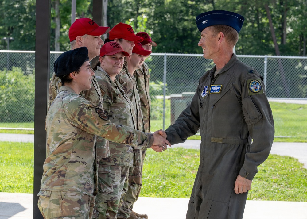 Col. Seekamp tours Joint Base Andrews as new commander