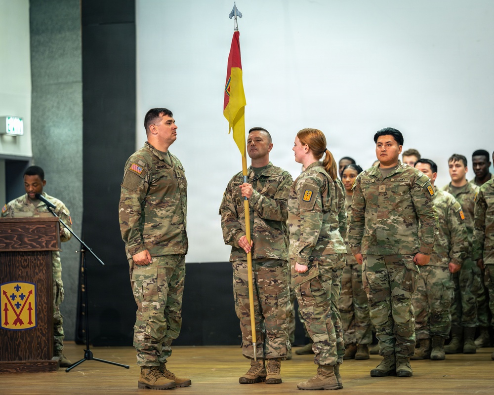 1SG Johnson Assumes Responsibility for HHB, 52D ADA BDE Continuing the Legacy of Greatness, at Sembach Kaserne, Germany