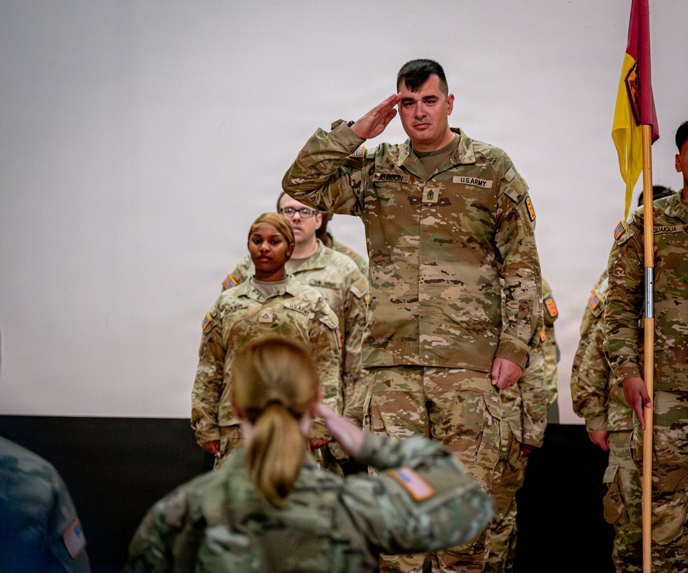 1SG Johnson Assumes Responsibility for HHB, 52D ADA BDE Continuing the Legacy of Greatness, at Sembach Kaserne, Germany
