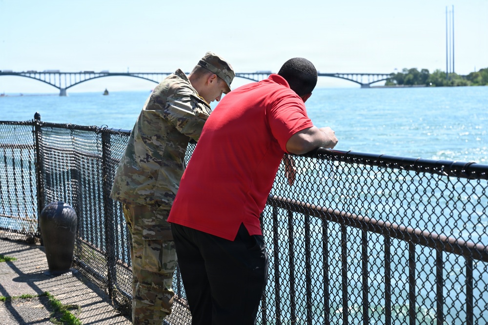 Buffalo District Leadership Visits CAP 103 Project Site