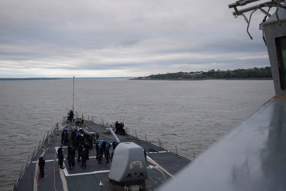 USS Mahan Arrives in Quebec City for Rendez-vous naval de Québec