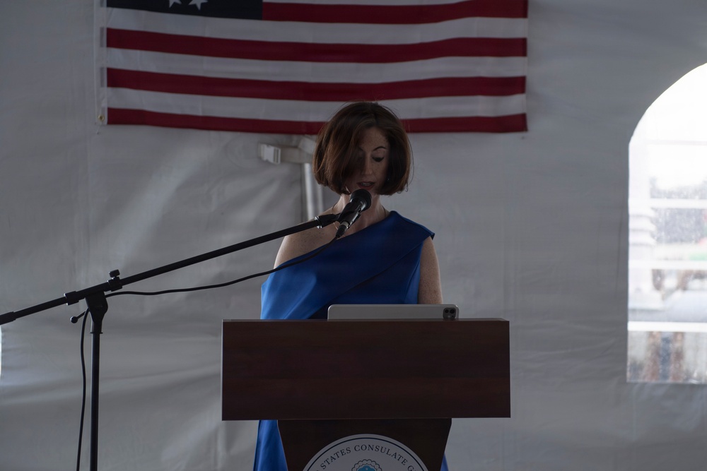 USS Mahan Hosts Consulate Reception