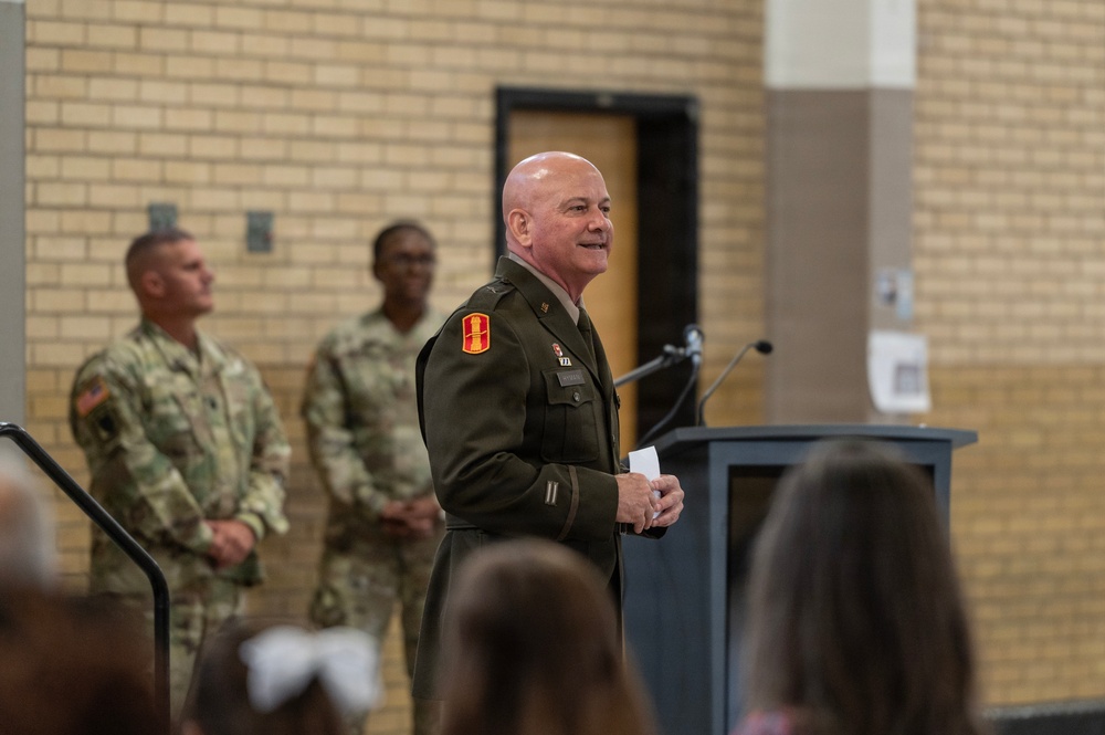 Promotion ceremony for Lt. Col. Thomas Meares