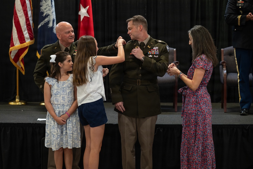 Promotion ceremony for Lt. Col. Thomas Meares
